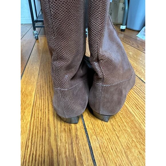 STAUD Wally Flat Knee Boots Mahogany 40 - Picture 4 of 6